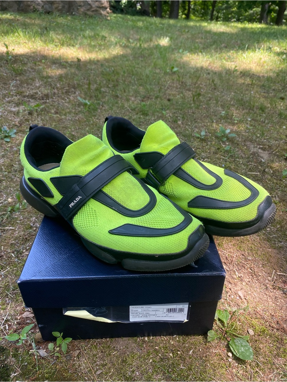 Prada Cloudbust Trainers -Neon Green-